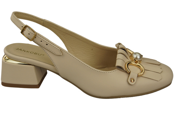 Women's Shoes Sandals Decorated with Fringes Natural Leather 208 ElitaBut