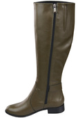 Women’s  leather boots, lined officer boots, flat 225 ElitaBut
