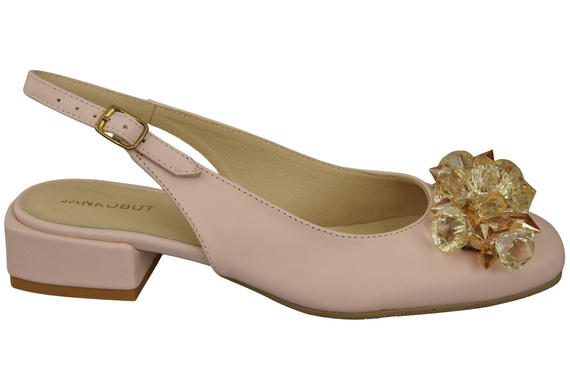 Women's Shoes Sandals with Crystals Natural Leather 215 ElitaBut