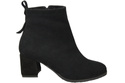 Women’s ankle boots in genuine suede leather, stable block heel, with zipper – 224 ElitaBut
