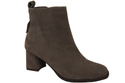Women’s ankle boots in genuine suede leather, stable block heel, with zipper – 224 ElitaBut