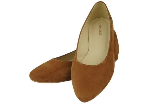 Women's shoes Ballerinas natural leather Suede 131 ElitaBut