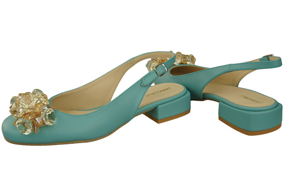 Women's Shoes Sandals with Crystals Natural Leather 215 ElitaBut