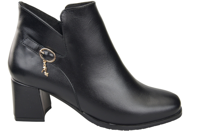 Women’s Ankle Boots ElitaBut 226 Genuine Leather, Insulated, Square Toe, Block Heel