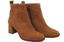 Women’s ankle boots in genuine suede leather, stable block heel, with zipper – 224 ElitaBut