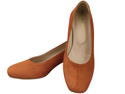 Comfortable Women's Shoes Pumps with Decorative Heel Natural Suede Leather 219 From ElitaBut