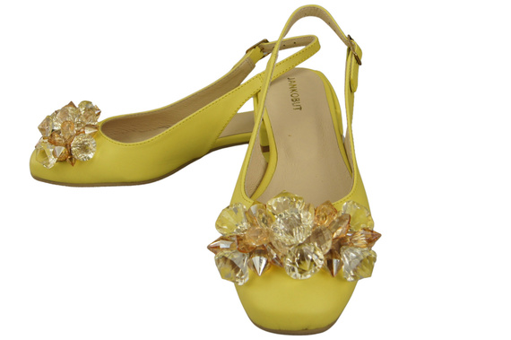 Women's Shoes Sandals with Crystals Natural Leather 215 ElitaBut