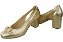 Shoes Women's pumps in Natural Leather with Decorative Heel 199 ElitaBut