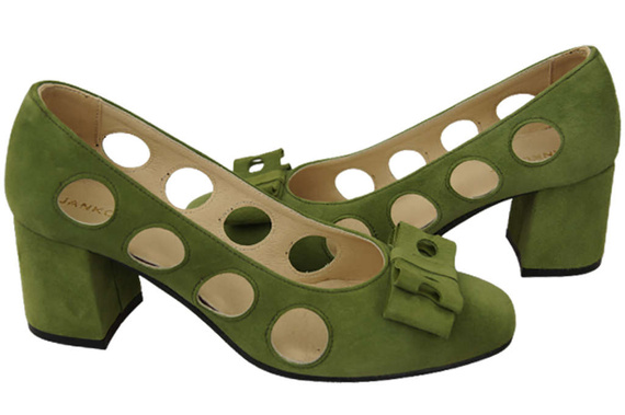 Women's shoes Pumps Natural leather suede 182 ElitaBut