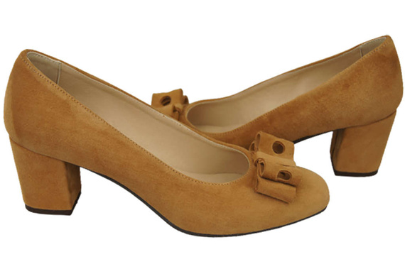 Women's shoes Pumps Natural leather suede 163 ElitaBut