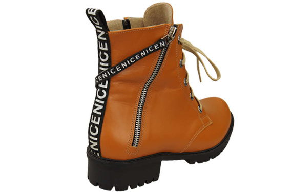 Footwear Boots Women's boots with the inscription NICE Natural Leather 173 L ElitaBut