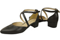 Women’s Leather Sandals  with Straps Low Heel 223 ElitaBut