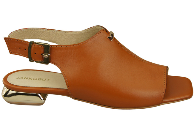 Comfortable Women's Shoes Sandals Flat Gold Heel Natural Leather 207 ElitaBut