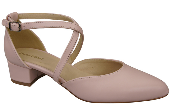 Women’s Leather Sandals  with Straps Low Heel 223 ElitaBut