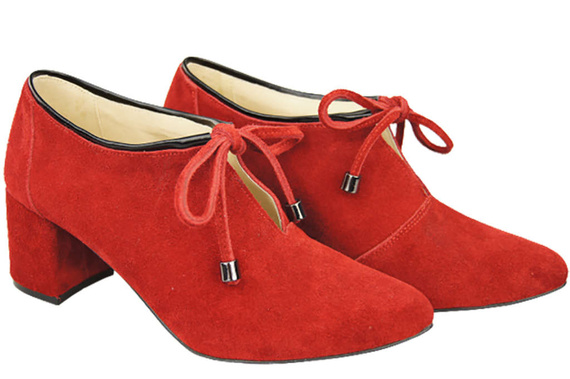 Women's shoes Low shoes Natural leather velor 183 ElitaBut