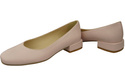 Comfortable Women's Shoes Flat Pumps, Natural Leather 204 ElitaBut
