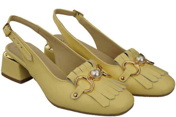 Women's Shoes Sandals Decorated with Fringes Natural Leather 208 ElitaBut