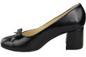 Women's Pumps with a Bow, Natural Leather and Low Heel 203 ElitaBut