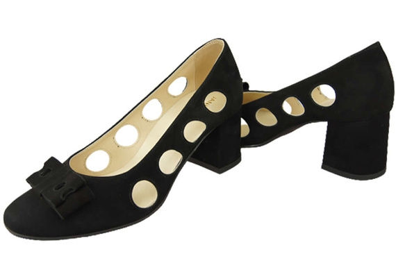 Women's shoes Pumps Natural leather suede 182 ElitaBut