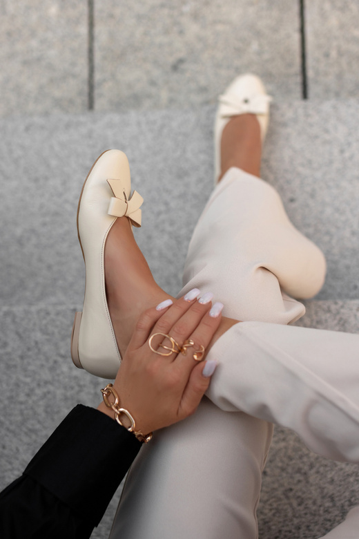 Shoes Ballerinas Women's natural leather 998 ElitaBut