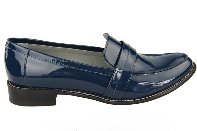 Shoes Women's loafers Natural leather lacquer 139 ElitaBut