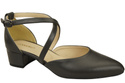 Women’s Leather Sandals  with Straps Low Heel 223 ElitaBut