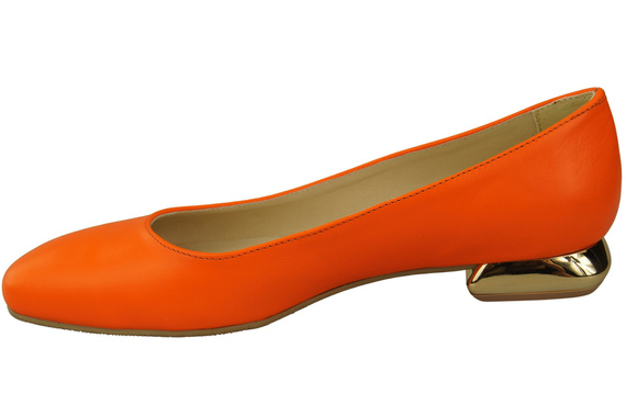 Flat Women's Shoes Pumps Decorative Heel Natural Leather 209 ElitaBut