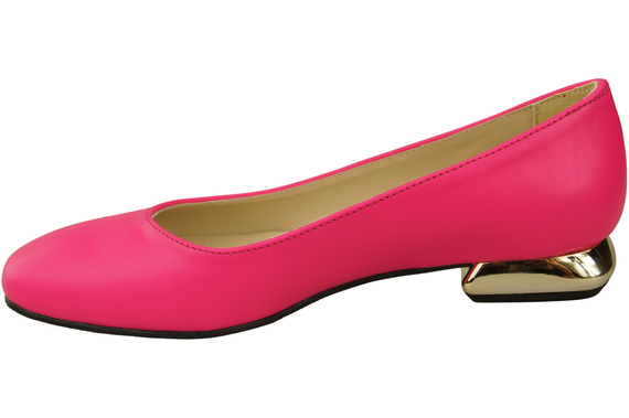 Flat Women's Shoes Pumps Decorative Heel Natural Leather 209 ElitaBut