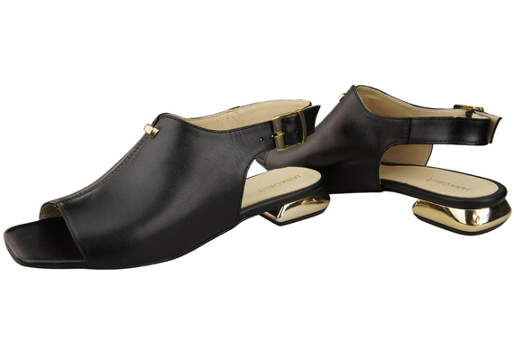 Comfortable Women's Shoes Sandals Flat Gold Heel Natural Leather 207 ElitaBut