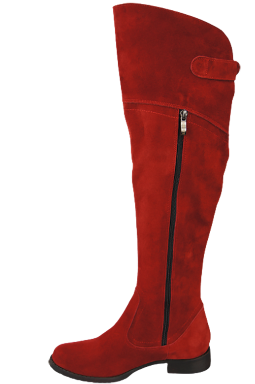 Shoes Boots Women Boots Over-the-knee boots Over-the-knee natural leather Velor 154 ElitaBut