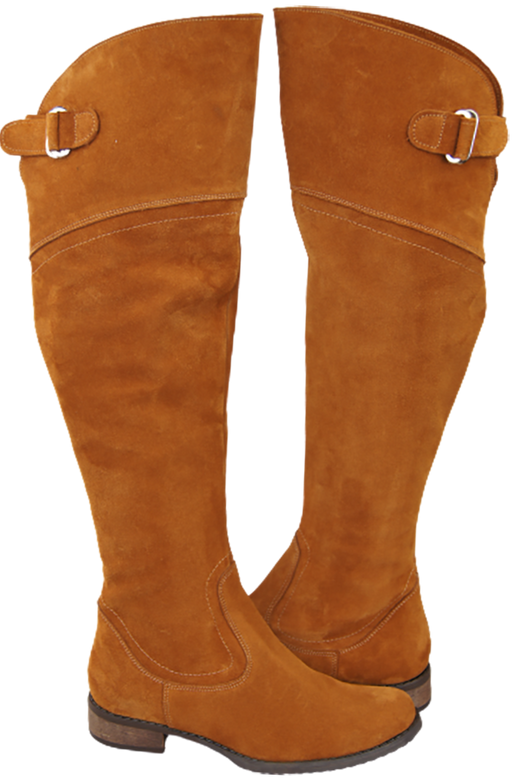 Shoes Boots Women Boots Over-the-knee boots Over-the-knee natural leather Velor 154 ElitaBut