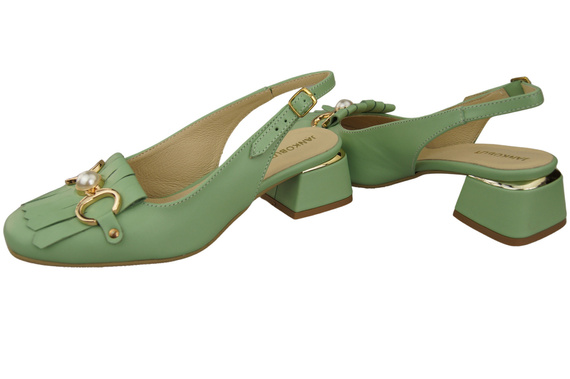 Women's Shoes Sandals Decorated with Fringes Natural Leather 208 ElitaBut