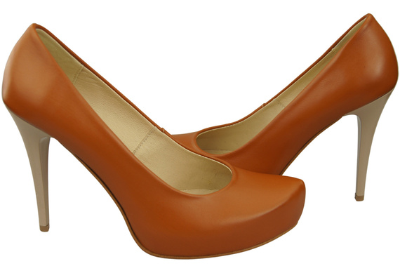 Women's shoes Pumps High heels natural leather 205 ElitaBut