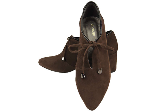 Women's shoes Low shoes Natural leather velor 183 ElitaBut