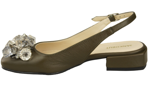 Women's Shoes Sandals with Crystals Natural Leather 215 ElitaBut