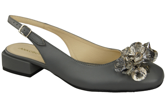 Women's Shoes Sandals with Crystals Natural Leather 215 ElitaBut