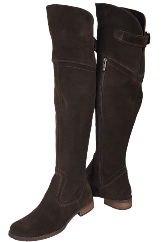 Shoes Boots Women Boots Over-the-knee boots Over-the-knee natural leather Velor 154 ElitaBut