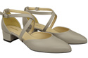 Women’s Leather Sandals  with Straps Low Heel 223 ElitaBut
