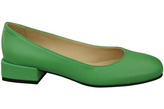 Comfortable Women's Shoes Flat Pumps, Natural Leather 204 ElitaBut