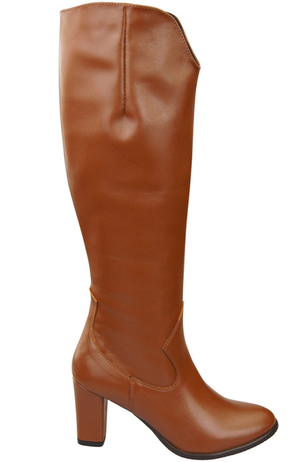 Stylish Footwear Women's Boots On A Heel Natural Leather 211 ElitaBut