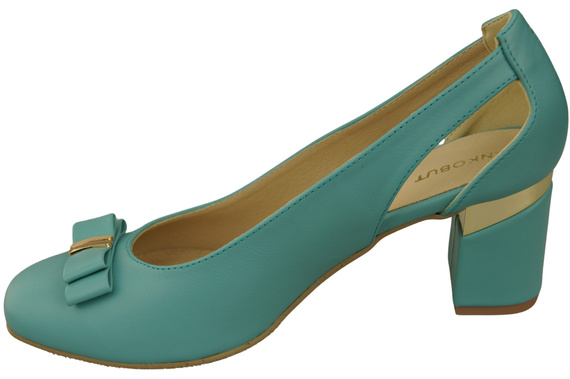 Shoes Women's pumps in Natural Leather with Decorative Heel 199 ElitaBut