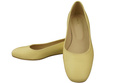 Comfortable Women's Shoes Flat Pumps, Natural Leather 204 ElitaBut