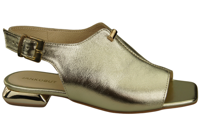 Comfortable Women's Shoes Sandals Flat Gold Heel Natural Leather 207 ElitaBut