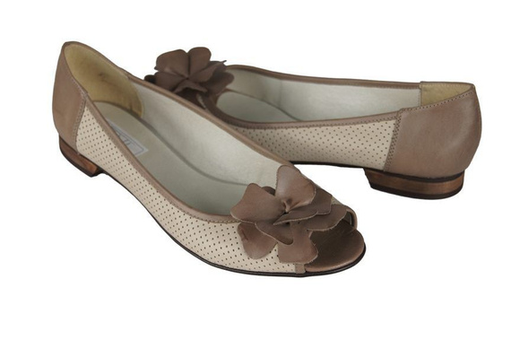 Women's Ballerinas Shoes Natural Leather 710 ElitaBut