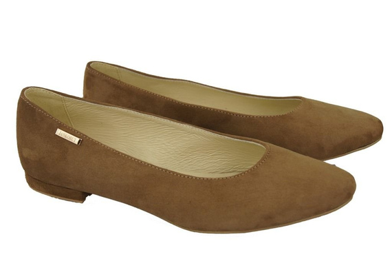Women's shoes Ballerinas natural leather Suede 131 ElitaBut