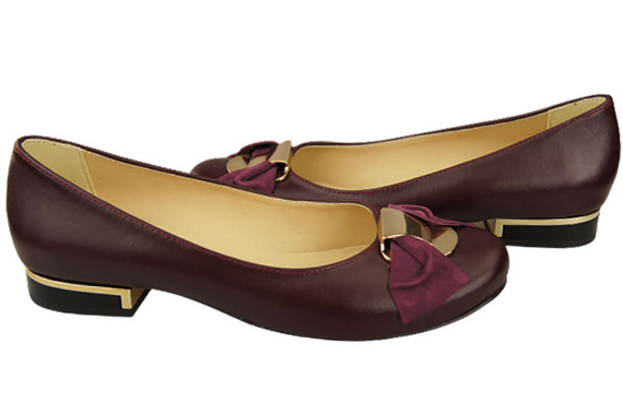 Women's Ballerinas Shoes Natural Leather 894 ElitaBut