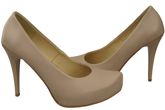 Women's shoes Pumps High heels natural leather 205 ElitaBut