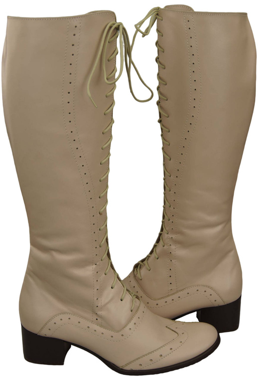 Shoes Women's boots Lace-up natural leather 595 ElitaBut