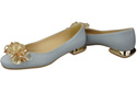Women's Pumps with Crystals Flat Natural Leather 216 ElitaBut