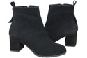 Women’s ankle boots in genuine suede leather, stable block heel, with zipper – 224 ElitaBut